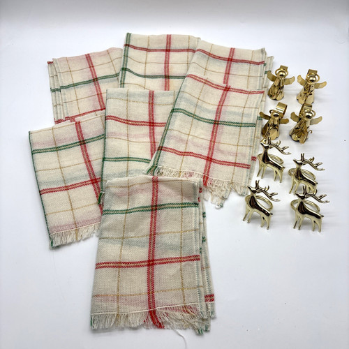 Tovaglioli natalizi plaid - tovaglioli,