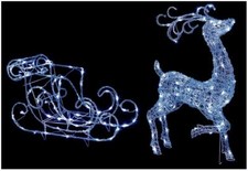 Luce di Natale Renna e Slitta