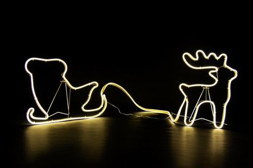 Sagoma luci neon natalizie - neon,