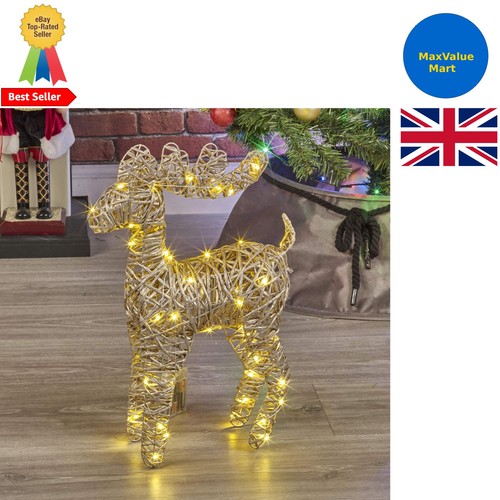 Statuina renna led oro - renna,