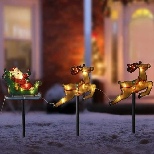 Luci slitta babbo natale - slitta,