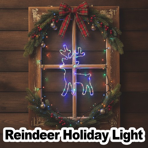 Luci renne natale ferro - natale,