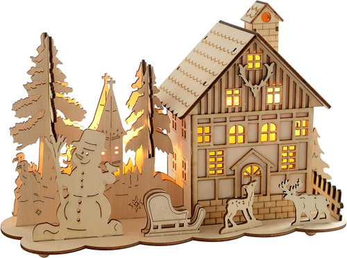 Werchristmas casa legno - in,