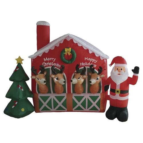 Led babbo natale renna - 9',