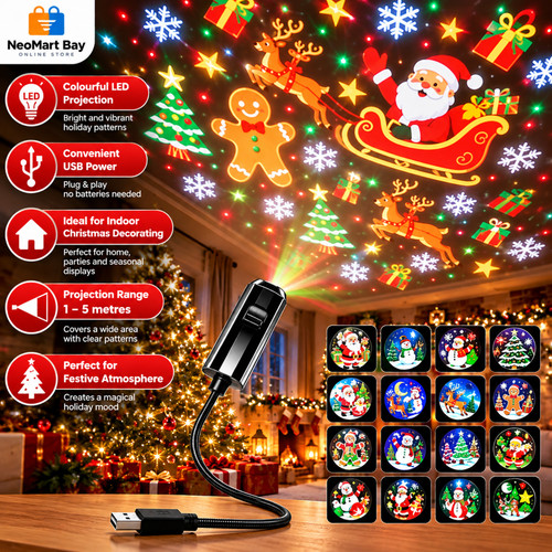 Proiettore natalizio luce usb - proiettore,